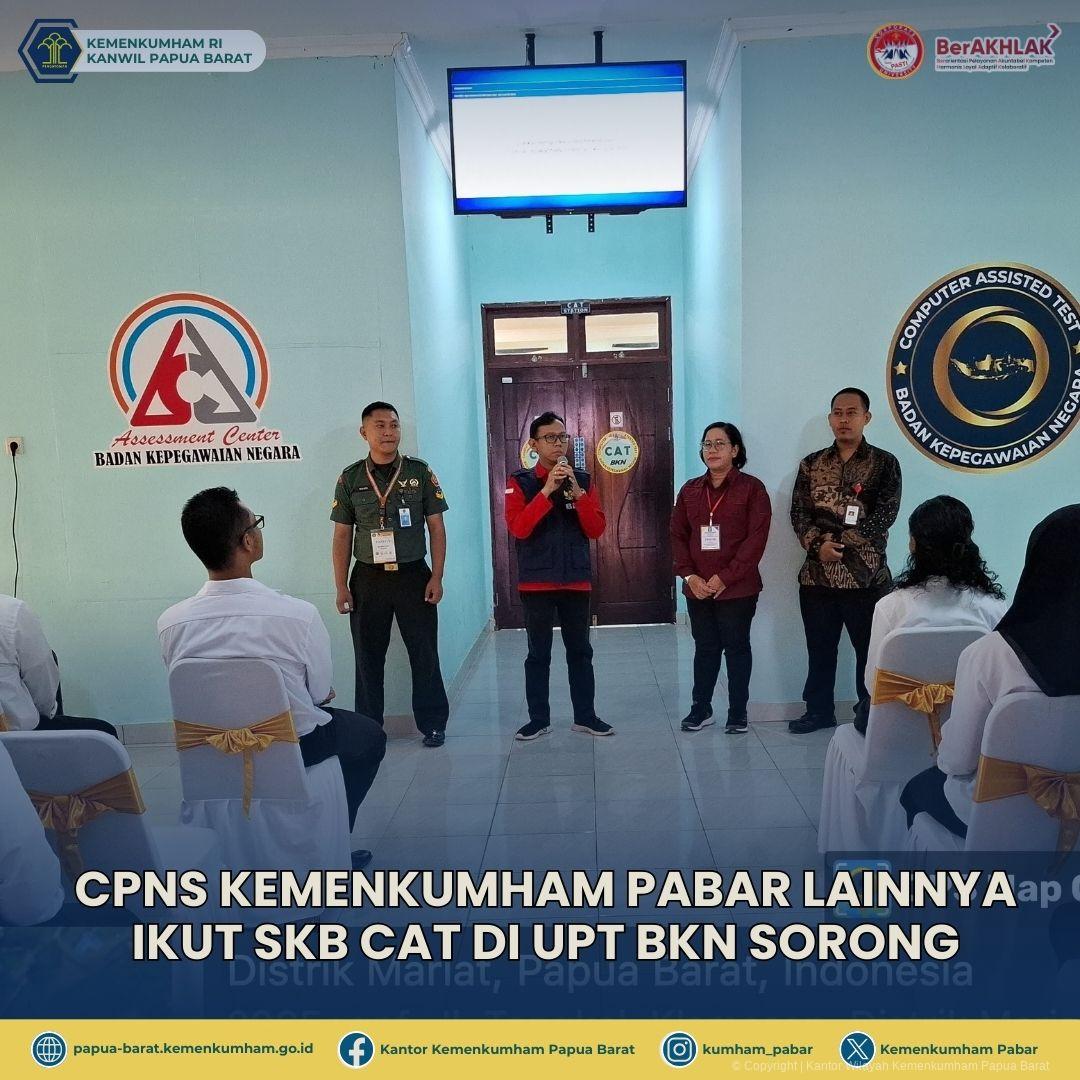 CPNS Kemenkumham Pabar Lainnya Ikut SKB CAT di UPT BKN Sorong1