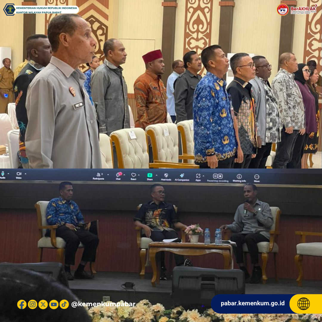 Hadir di FGD Kanwil Kemenkum Pabar Bahas Permasalahan Pembentukan Perda di Papua Barat Daya 2