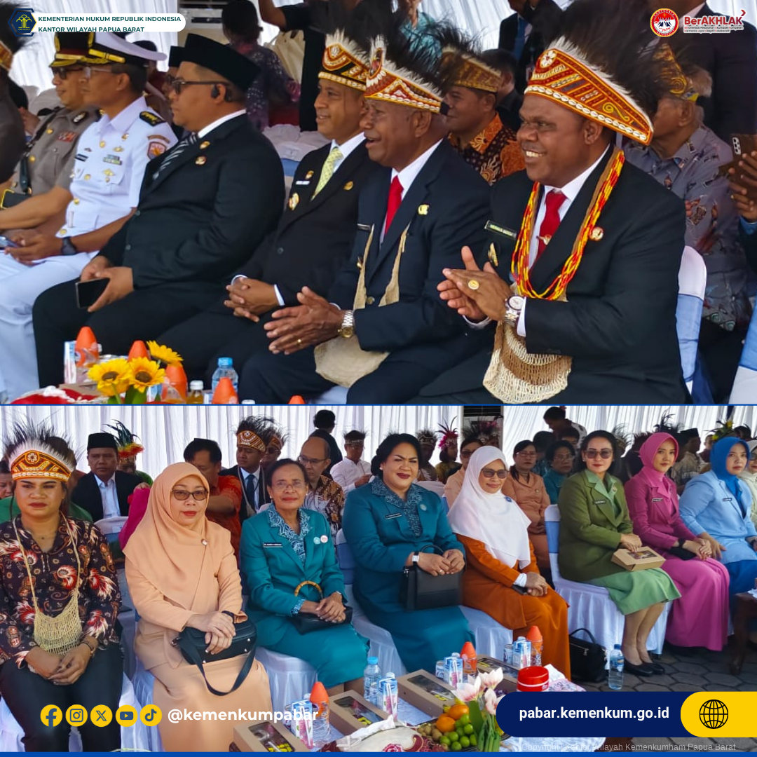 Kanwil Kemenkum Pabar Serahkan Piagam Kekayaan Intelektual Sebagai Kado Hari Jadi Kota Manokwari ke 127 1