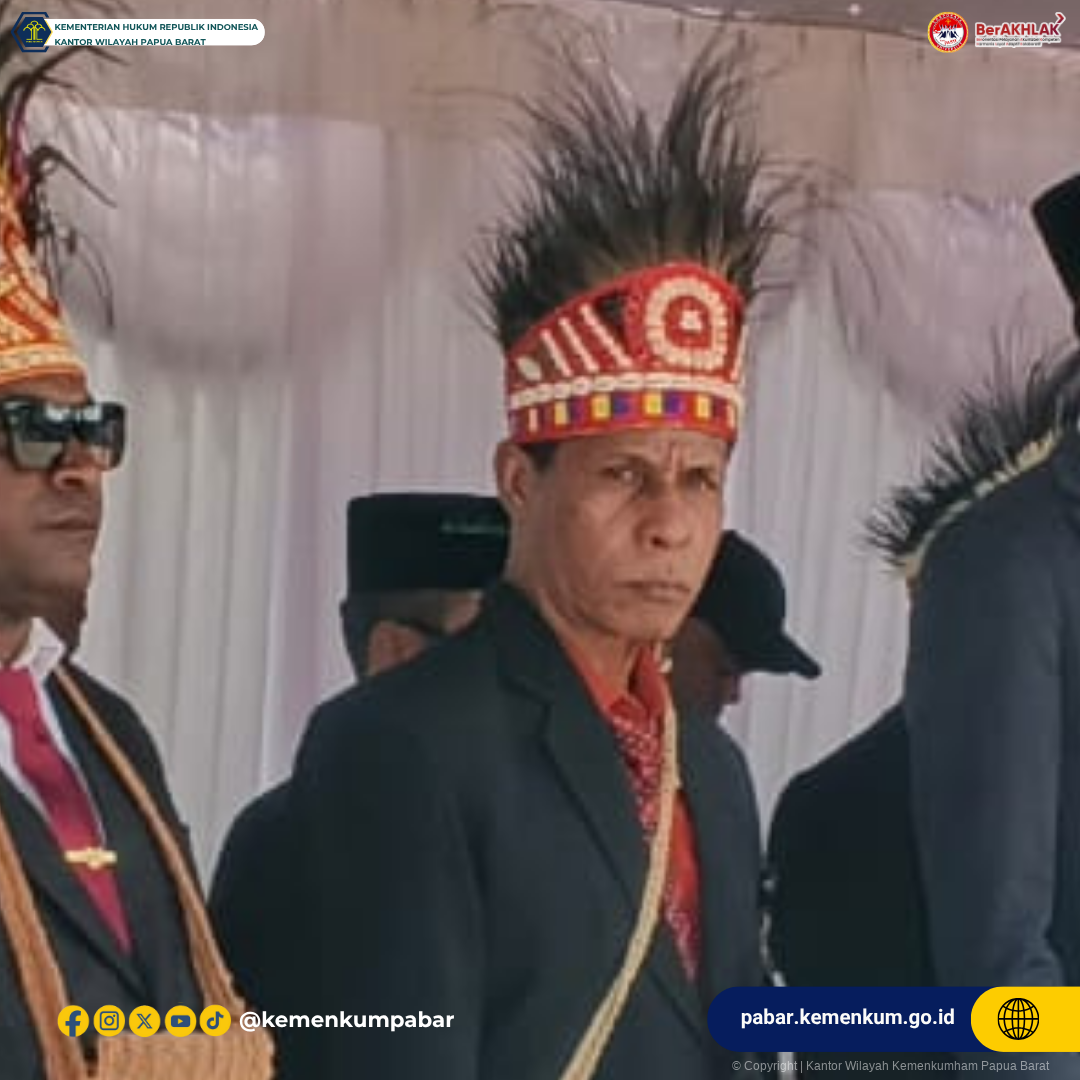 Kanwil Kemenkum Pabar Serahkan Piagam Kekayaan Intelektual Sebagai Kado Hari Jadi Kota Manokwari ke 127 4